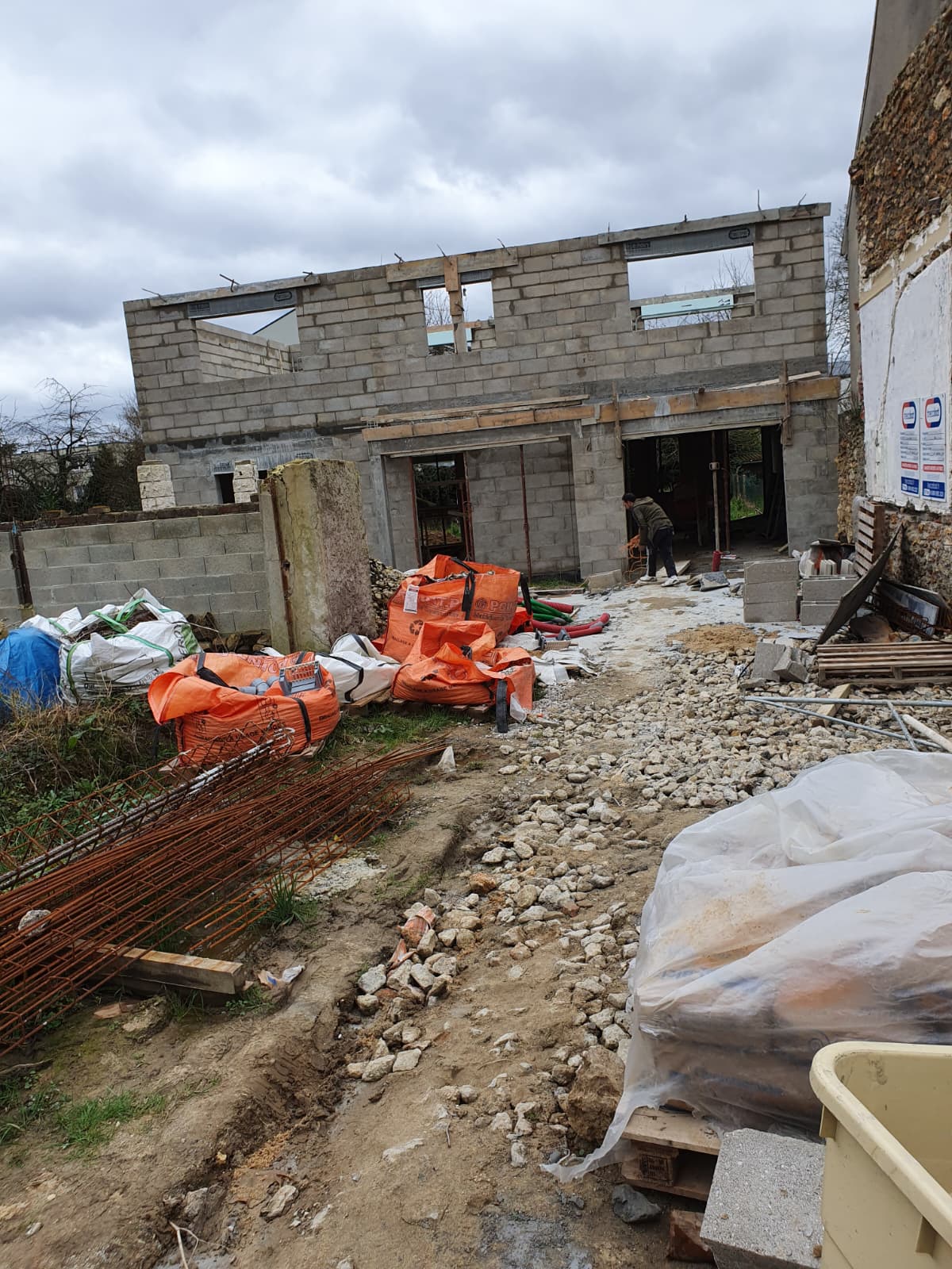 Structure R+1 brique