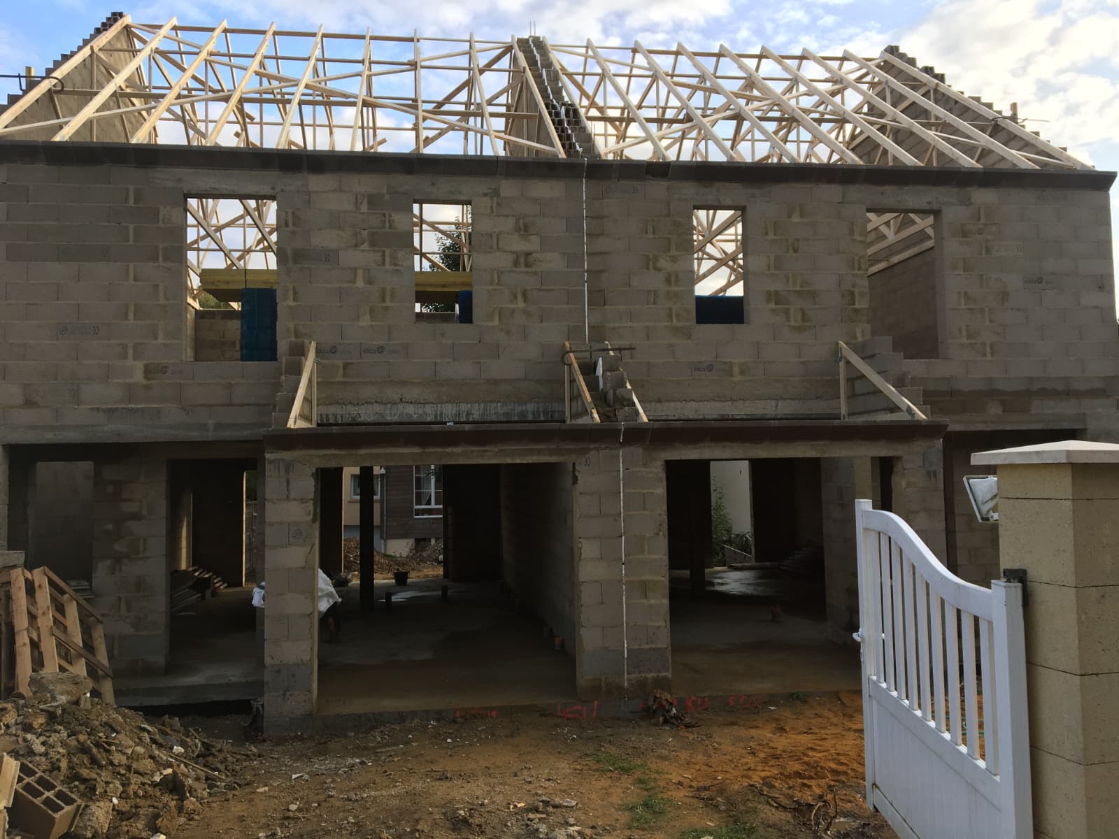 Maçonnerie parpaings R+1