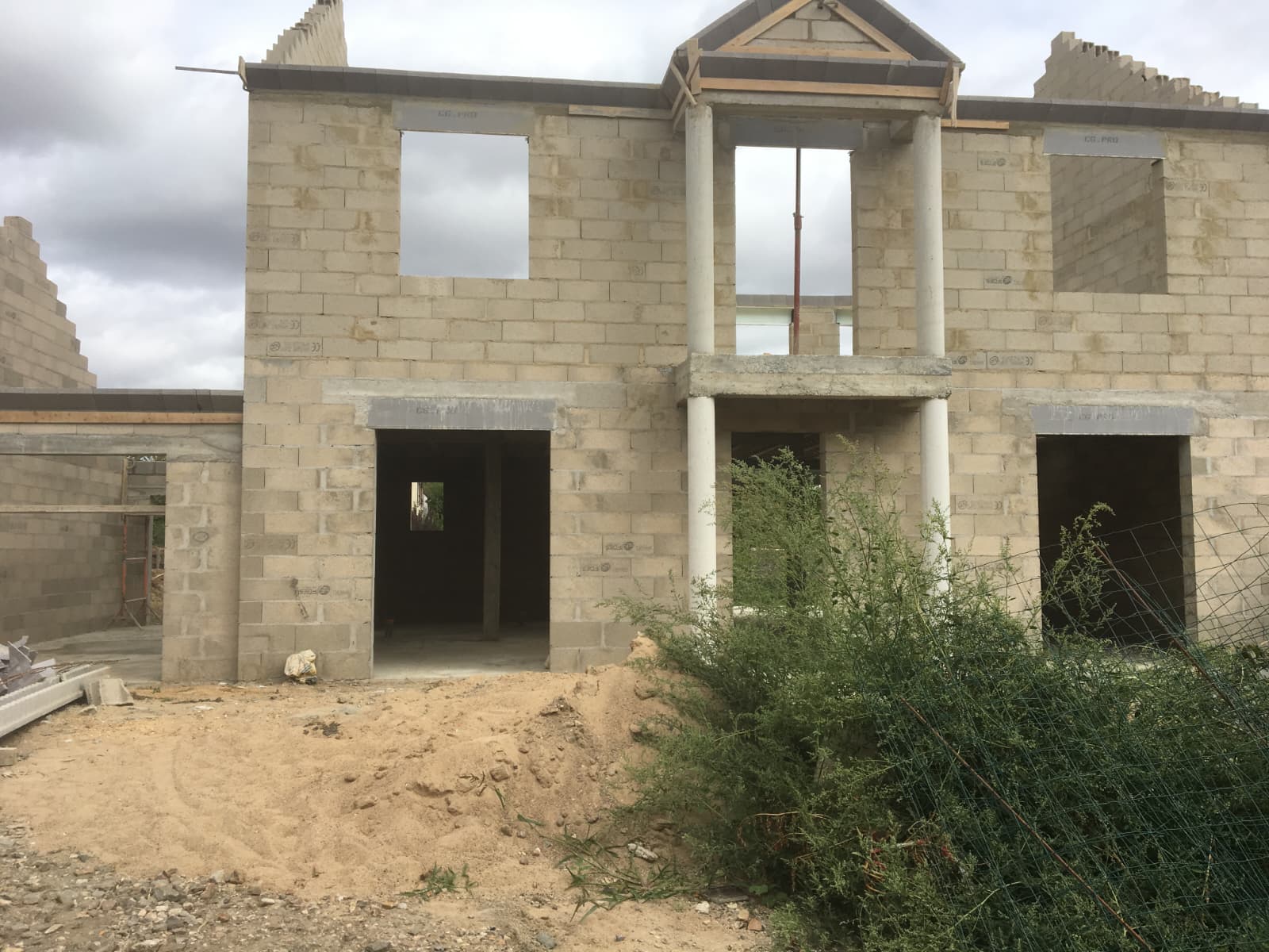 Élévation parpaings