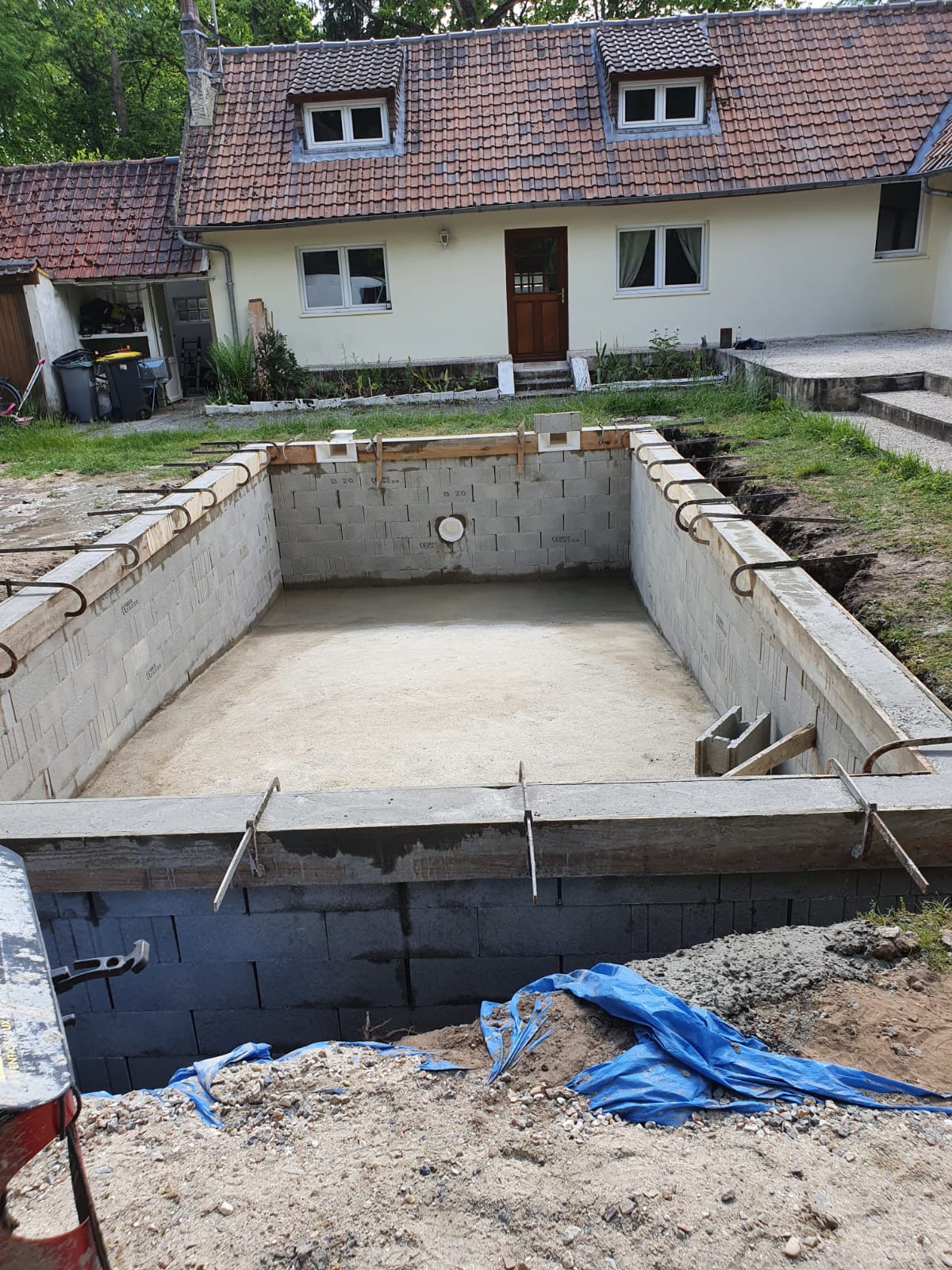 Piscine — avancement