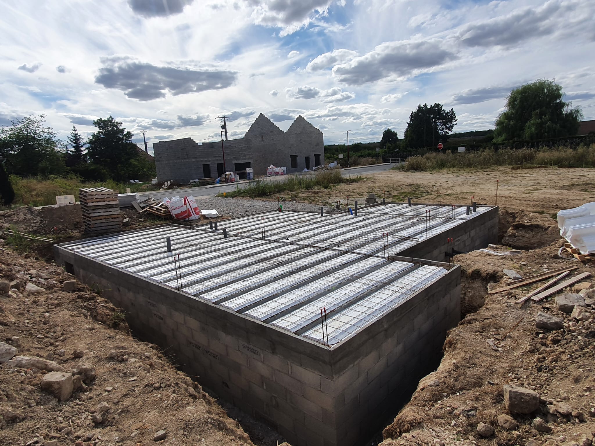 Dalle fondation hourdis